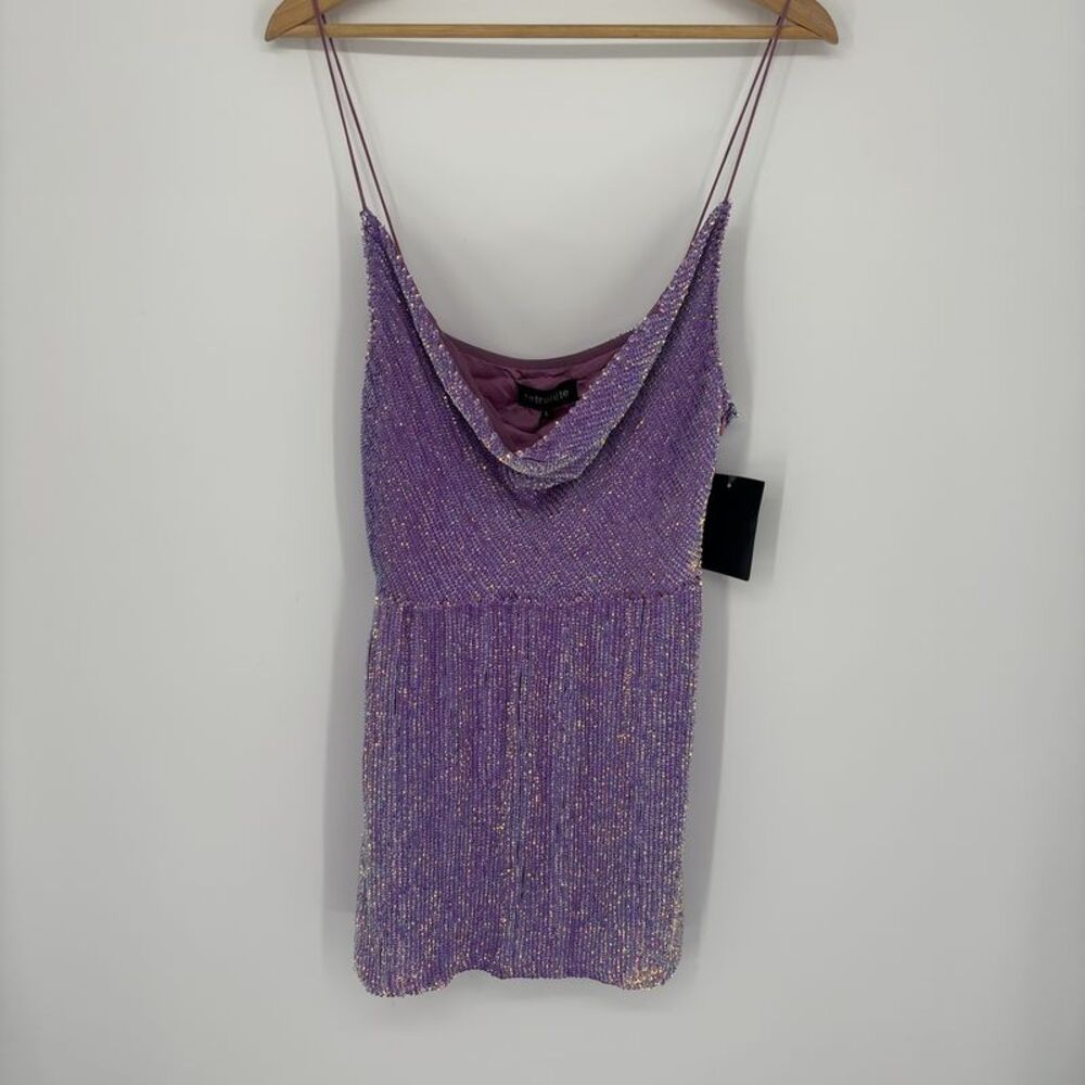 Retrofete Mini Dress in Purple